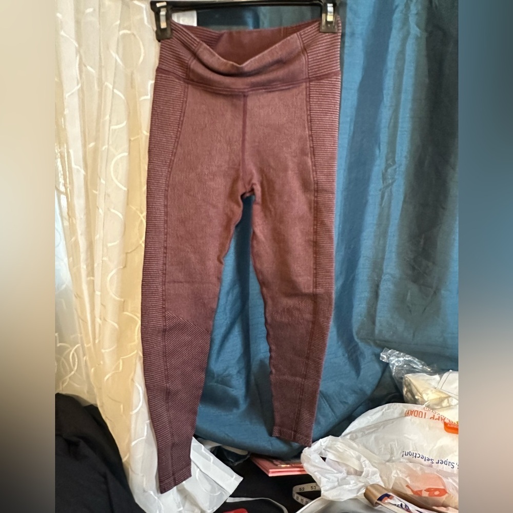 Offline by Aerie Brown Textured Leggings